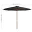 Saxis Outdoor Parasol with Wooden Pole-120168005