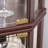 Corner Lighted Curio Cabinet Corner Glass Cabinet Lighted Curio Cabinet Corner Display Case For Living Room, Curio Cabinet, Antique Collection, Wine,Bar Glass Storage Light Included-1010170955