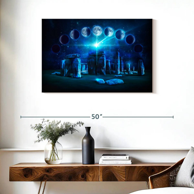 Phases de lune Kavia Stonehenge, H 24 po x l 36 po