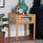 Solid Wood End Table with Storage