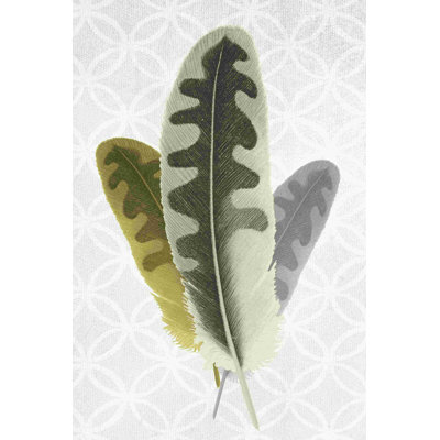 " Greige Feathers "