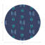 Sous-verres ronds en cuir gemme bleu saphir Gem-119015146