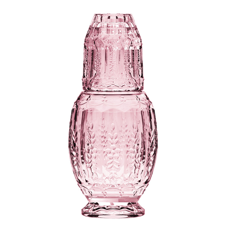 Vintage Pink 2-Piece Carafe Set