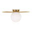 Single Light Glass Flush Mount-2005668787