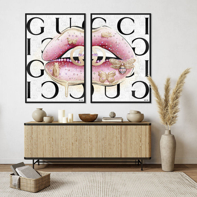 Haute Set of 2 Fashion and Glam Floater Frame by Oliver Gal