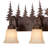 Homar 4-Light 33 inch Wide Burnished Bronze Rustic Cabin Bathroom Vanity Lighting Fixture, Amber Flake Glass Shade Moose and Trees Dimmable LED Compatible Over the Mirror Wall Mounted-38809700