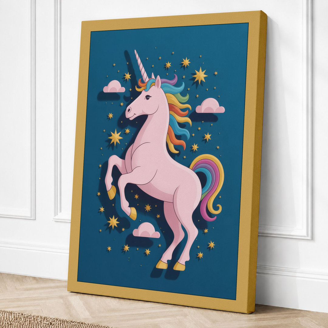 Magical Unicorn Dreams Maximalist - Wrapped Canvas