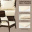 Chaise de patio avec osier en rotin, coussins moelleux, grand dossier courbé-930890332