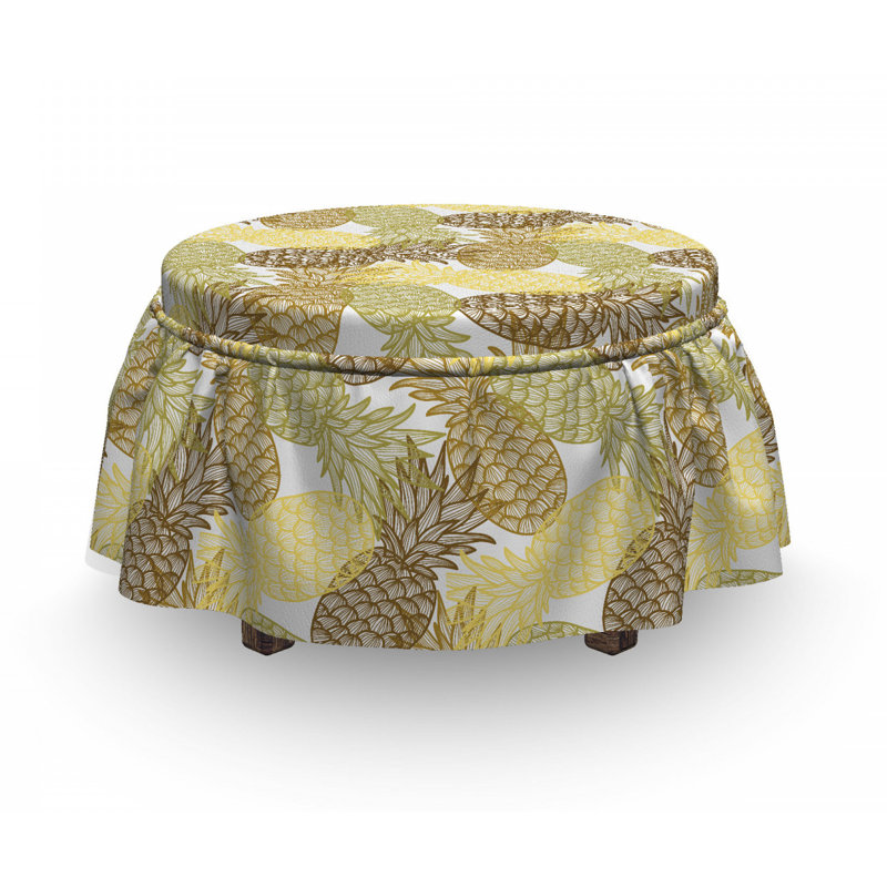 Box Cushion Ottoman Slipcover