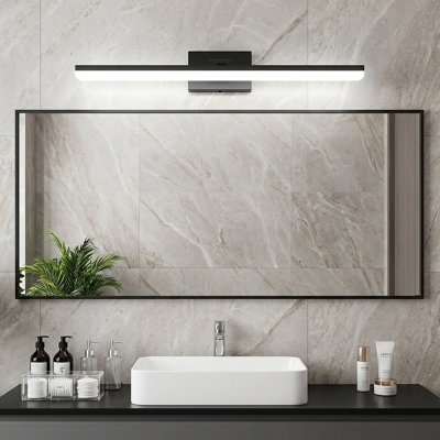  Luminaire de meuble-lavabo à DEL à intensité variable avec température réglable de 3 couleurs, rotation libre à 180 °