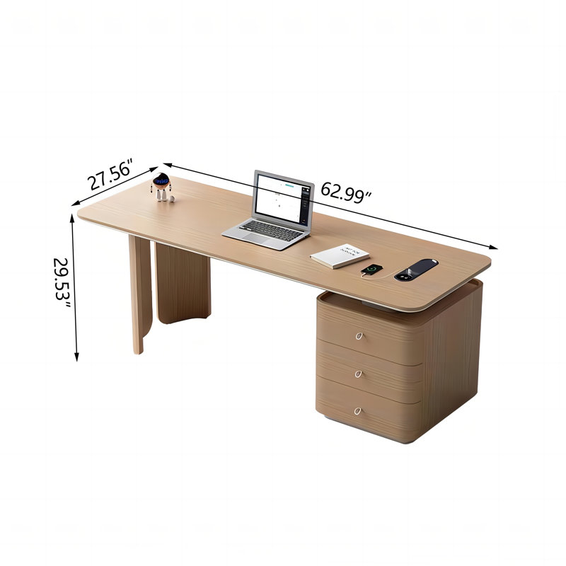 Bureau en coin 62,99 po, H 29,53 po x l 62,99 po x P 27,56 po