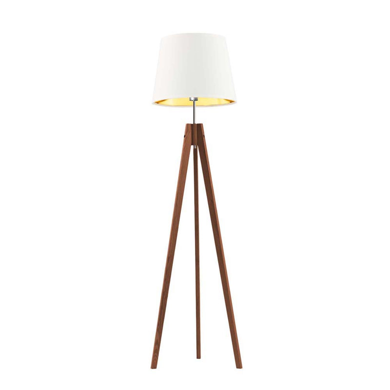 Bert 149cm Tripod Floor Lamp, Brown, White