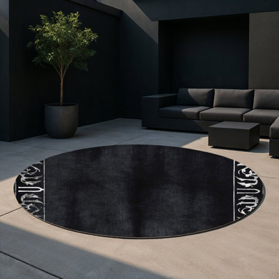 Tapis intérieur et extérieur Obsidian Whorl