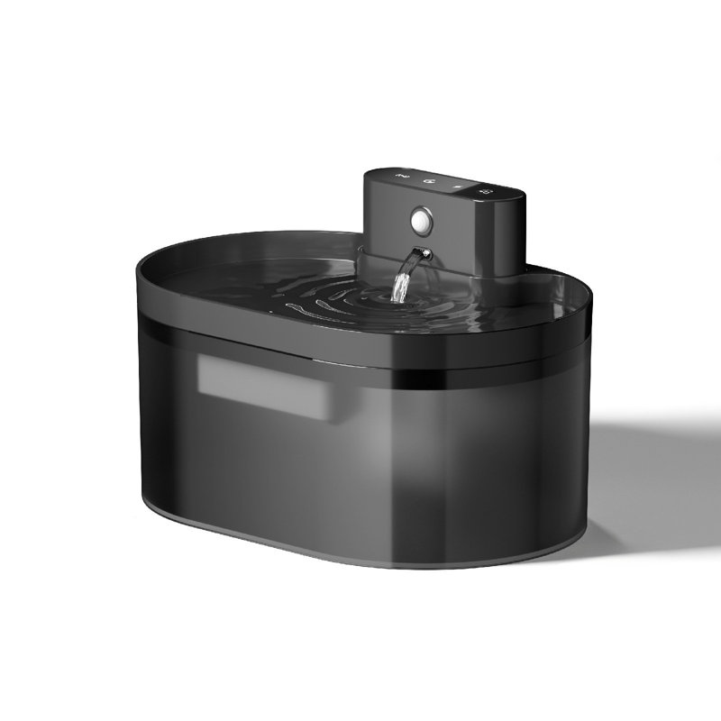 Distributeur d'eau automatique à pile à capteur infrarouge, 9,06 x 5,91 x 5,91 po, noir