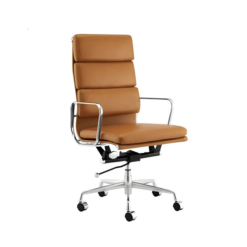 Chaise de bureau Paco à haut dossier, Tanné