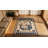 Small Scatter Size American Hooked Antique Wool 1920s Rug