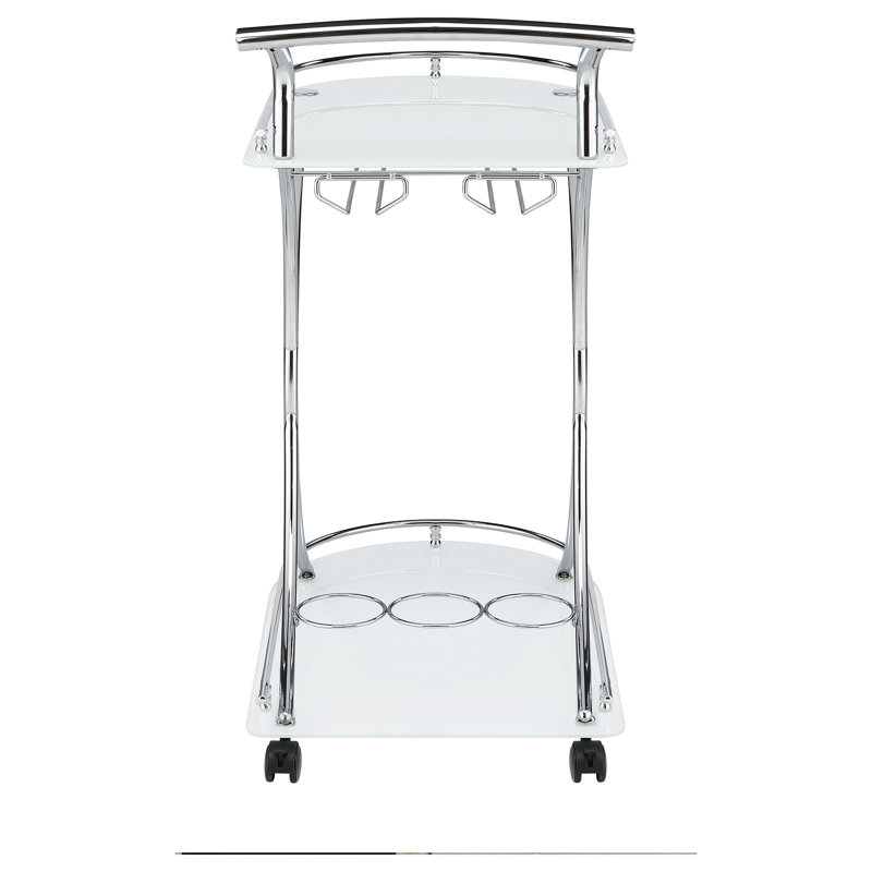 Chariot-bar en métal à 2 niveaux Allen