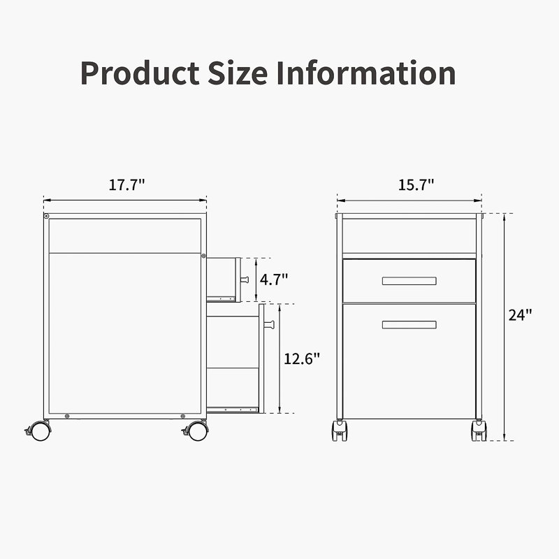 Labissiere File Cabinet, White
