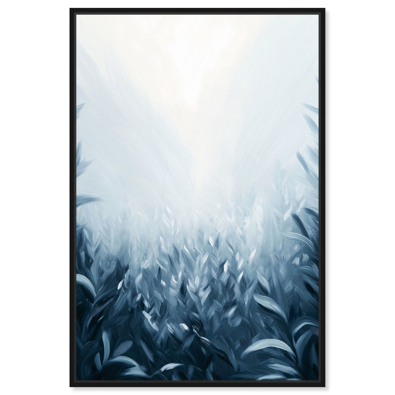 «Bluegrass Horizon», art mural élégant sur toile par Art Remedy, H 16 po x l 11 po, Cadre noir