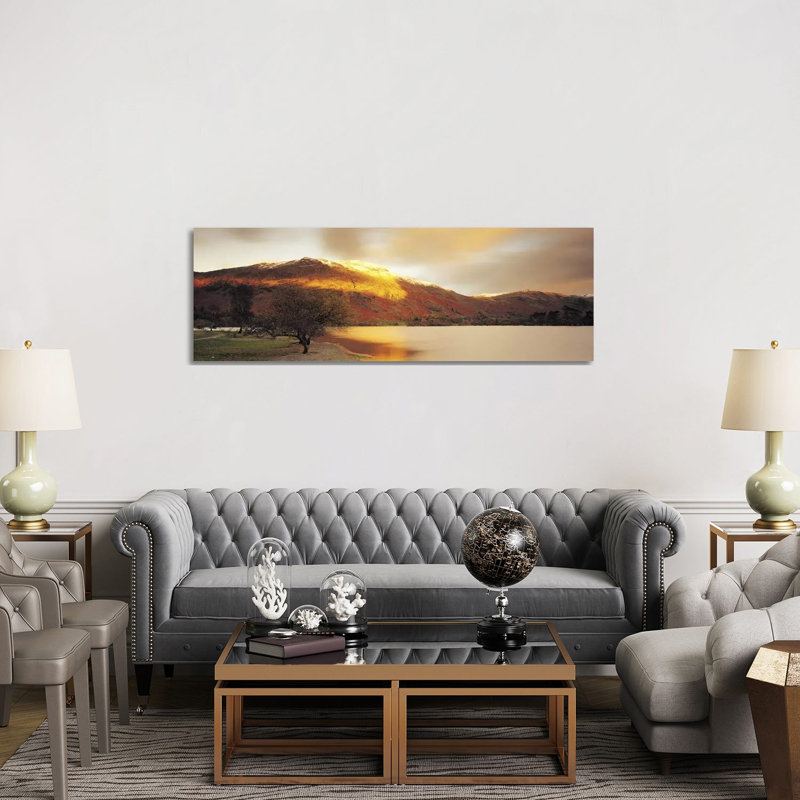 Golden Autumn Sunlight - Wrapped Canvas Panoramic Print, 152.4 cm H x 50.8 cm W x 1.91 cm D