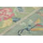 Art Deco Hand Knotted Wool Floral Area Rug-1293277339