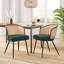 Chaises de salle à manger rembourrées de 19,3 po de hauteur avec structure en métal noir et dossier Cane-438477461-454741144