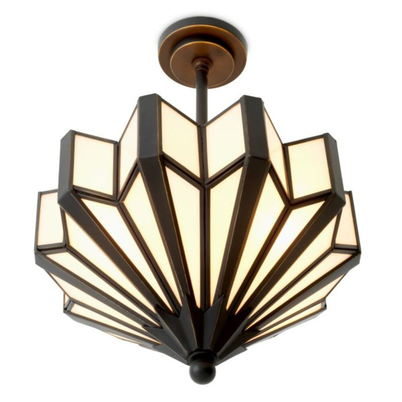 CDJ Chandelier Victory bronze highlight finish, Canopy, 27.5" H x 17.72" W x 17.72" D