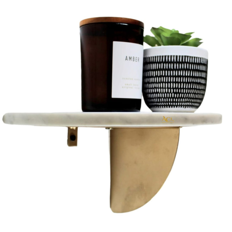 Ceramic Floating Shelf, Gold