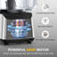 HOWORK 12 Cup Food Processor Vegetable Chopper with 2 Speeds & Pulse Function for Mincing, Dicing, Shredding, Puree & Kneading Dough, Black