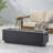 40" Outdoor 50,000 BTU Rectangular Iron Propane Fire Pit, Dark Grey (Tank Cover Not Included)
