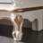 Hand-painted art storage sideboard.