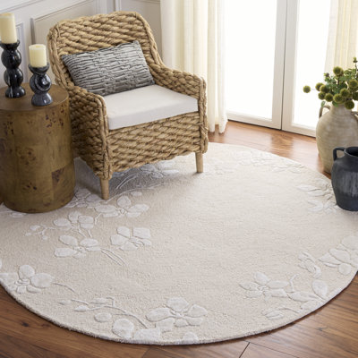 Glamour 609 touffeté à la main 65% laine; 25% viscose; Tapis floral 10% coton
