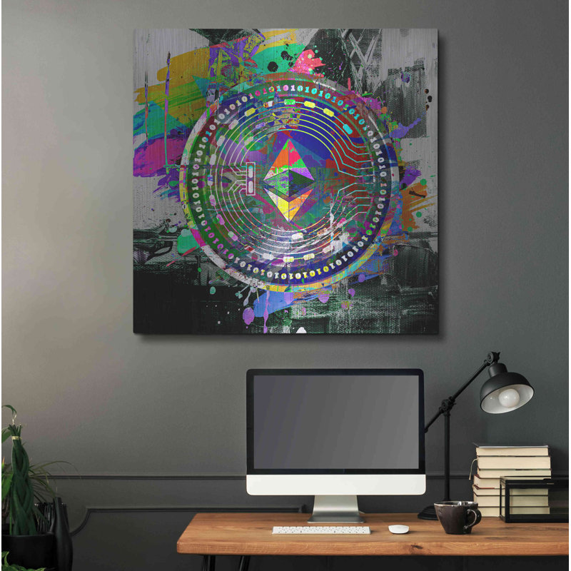 "Ethereum le prédateur" par Valentyn Artemenko, H 36 po x l 36 po
