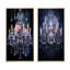 «Chandelier Harmony In Contrasts», 2 pièces sur toile-1949022928-1949022931