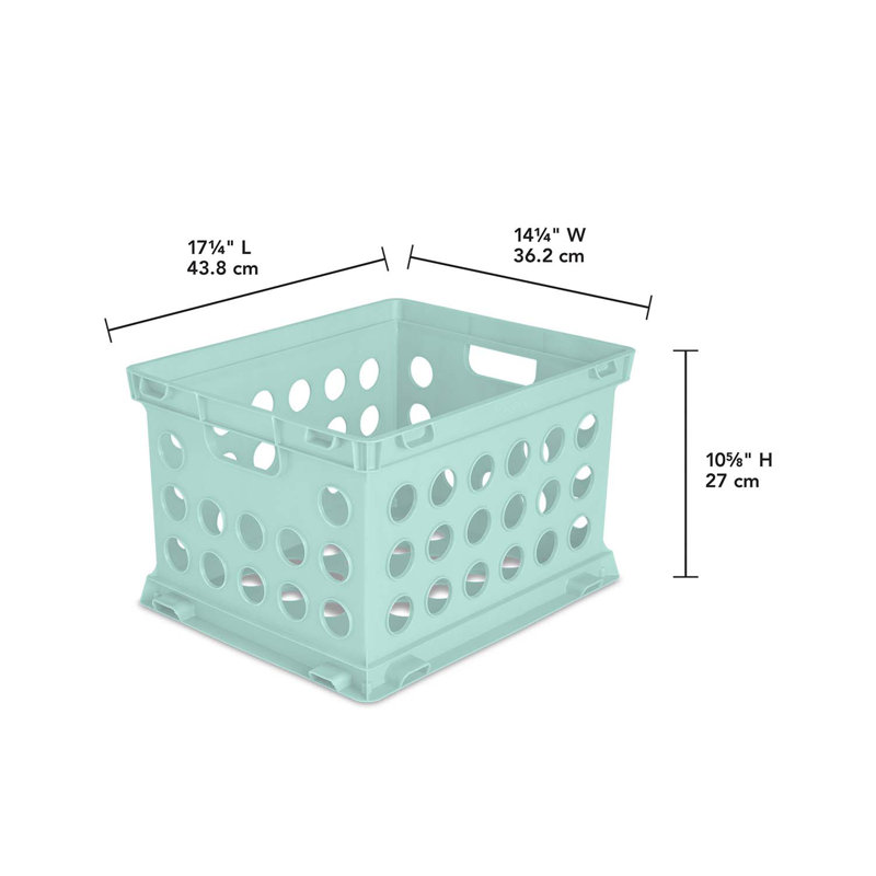 Stackable File Storage Plastic Crate