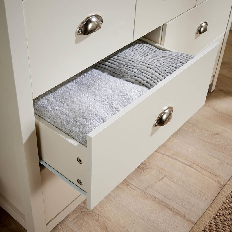 Washtenaw 7 Drawer Chest Bedroom Storage Unit, Off White