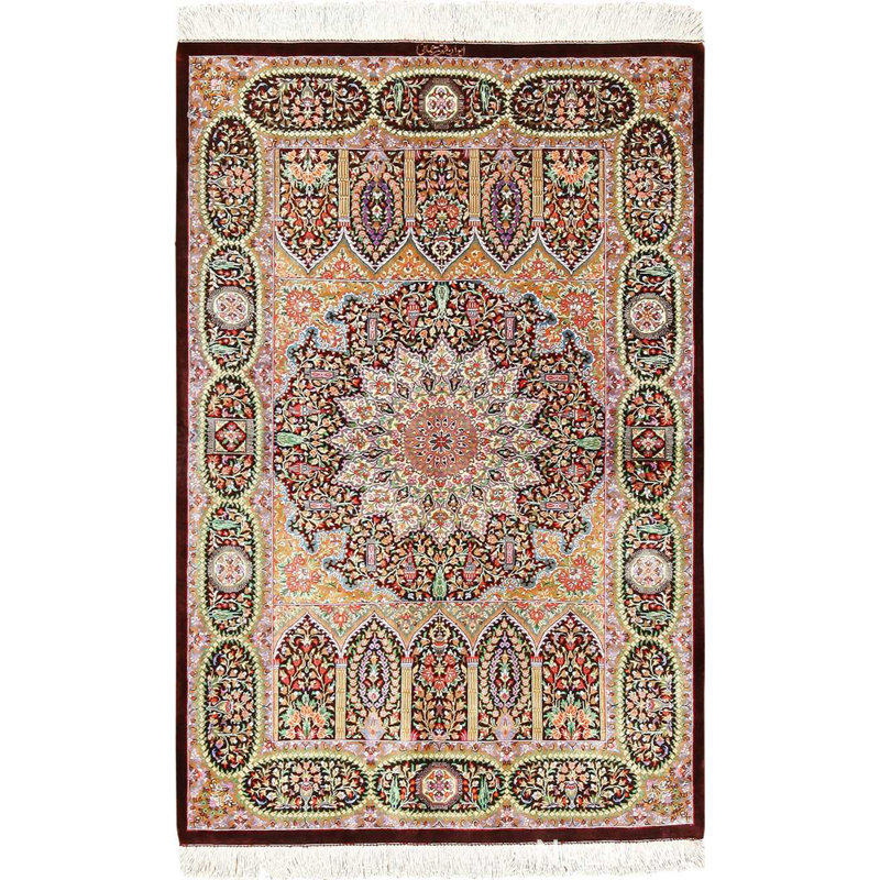Persian Silk Oriental Area Rug
