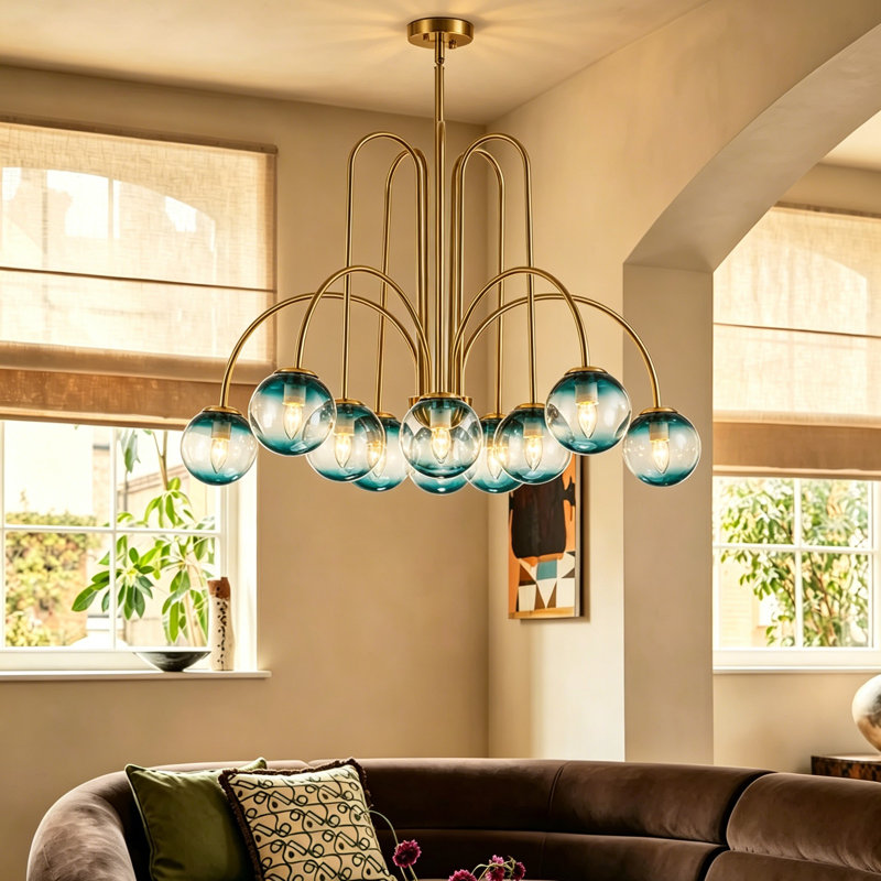 Lowndes 10 - Light Dimmable Sphere Chandelier