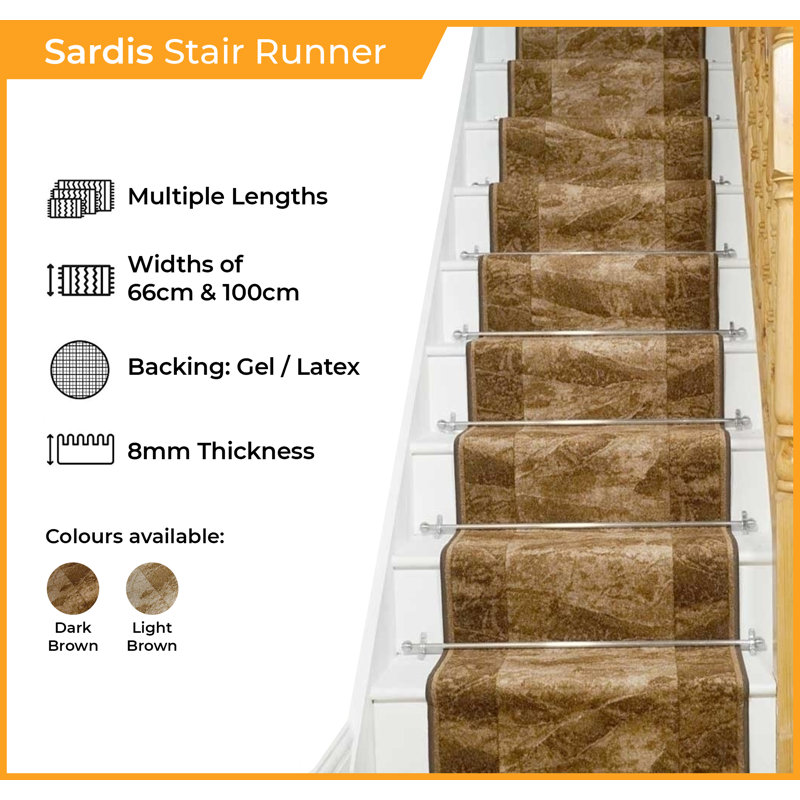 Sardis Solid Colour Hand Woven Area Rug, Runner 100 x 570cm