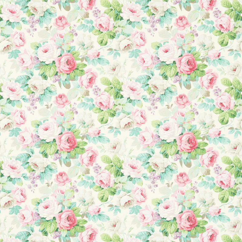 Chelsea Fabric, Pink/Celadon