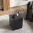 Black Wood-Like End Table, 13.93" X 18", For Lamps, Indoor Outdoor Usage Table In Black, 18" High, Finish, Ideal And Spaces, Mixable With Same-Style Tables-483532658-483532665