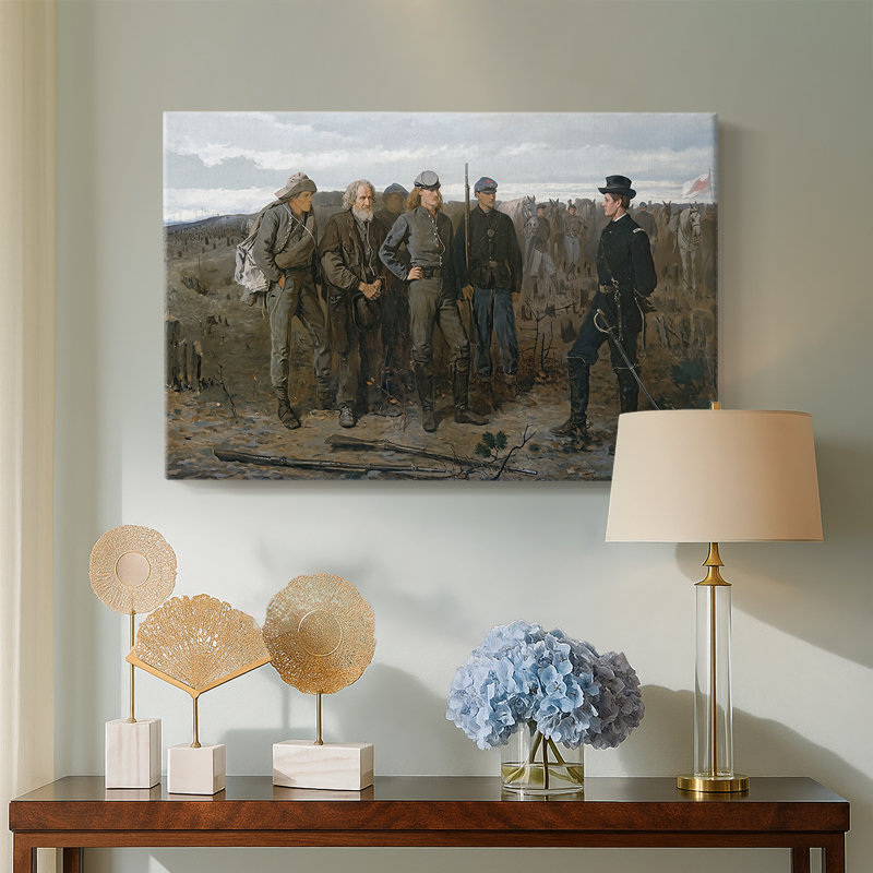 Prisoners from the Front-Winslow Homer-Gallery, toile tendue-1866, 40 x 60