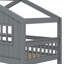 House Bunk Bed With Ladder, Wood Bed-1800114565