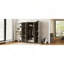 Armoire 4 portes avec 1 tiroir, gris