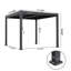 Pergola d'extérieur en aluminium avec toit ajustable Bullock