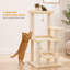 Arbre à chat de 112 cm (44 pouces) pour grands chats avec 4 plateformes-1044039733