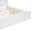 Lit plateforme en bois avec tête de lit multi-rangement, USB et 2 tiroirs-455800404