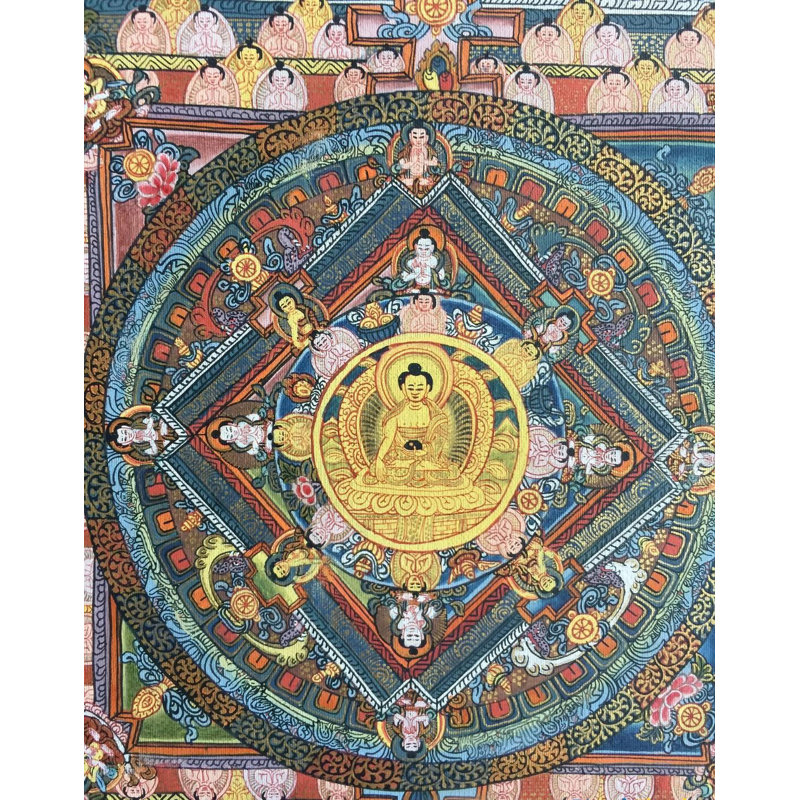 Mandala Thangka (Brocadeless Thangka)