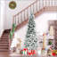 Arbre de Noël artificiel enneigé 9 pi avec branches réalistes et 1159 pointes
