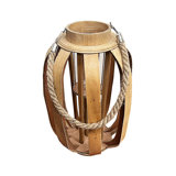15.7'' H Wicker Tabletop Lantern